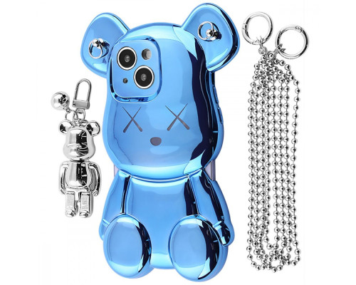 Чохол Teddy Bear Case with Strap iPhone 15 sierra blue 2001001964627