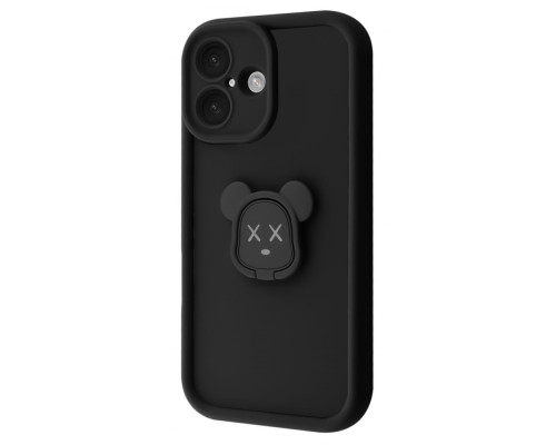 Чохол Pretty Case iPhone 16 bear/black