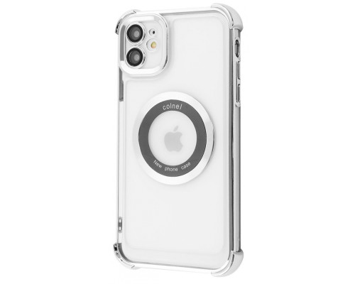 Чохол Glossy Case with Magnetic Ring iPhone 12 silver 2001001963811