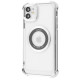 Чохол Glossy Case with Magnetic Ring iPhone 12 silver 2001001963811