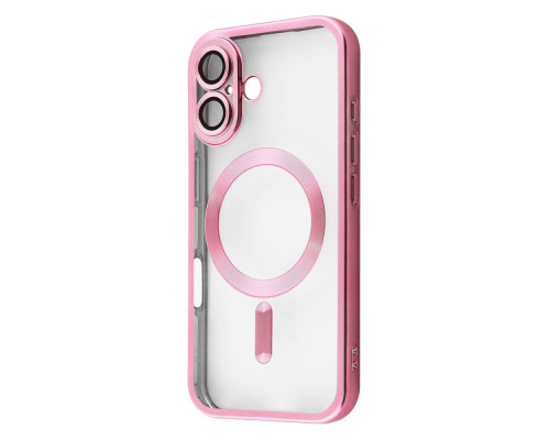 Чохол Metal Matte Case with Magnetic Ring iPhone 16 pink 2003000183726