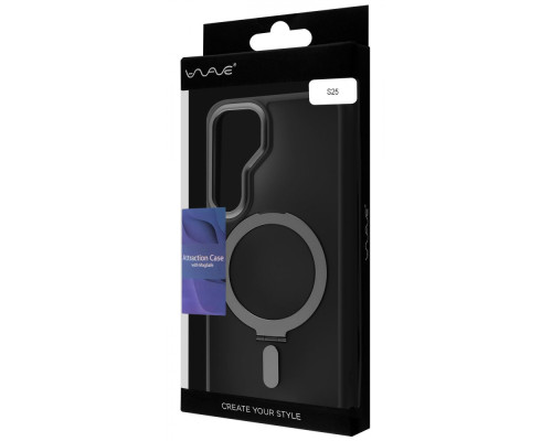 Чохол WAVE Attraction Case with Magnetic Ring Samsung Galaxy S25 white 2003000202533