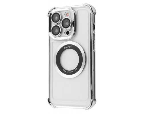 Чохол Glossy Case with Magnetic Ring iPhone 15 Pro silver