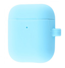 Чохол Silicone Case Slim with Carbine for AirPods 2 sky blue