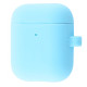 Чохол Silicone Case Slim with Carbine for AirPods 2 sky blue