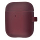 Чохол Silicone Case Slim with Carbine for AirPods 2 bordo