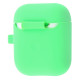 Чохол Silicone Case Slim with Carbine for AirPods 2 bordo