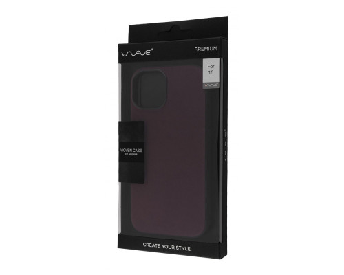 Чохол WAVE Premium Woven Case with Magnetic Ring iPhone 15 black 2001001749057
