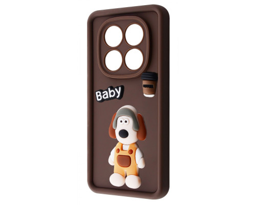 Чохол Pretty Things Case Xiaomi Redmi Note 14 4G (Global) brown/baby 2003000227246