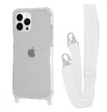 Чохол WAVE Clear Case with Strap iPhone 15 Pro white