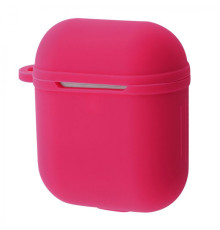 Чохол Silicone Shock-proof case for Airpods 1/2 bordo