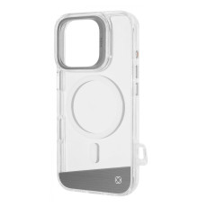 Чохол Kajsa Aluminium Shield with Magnetic Ring iPhone 16 Pro silver 2003000170740