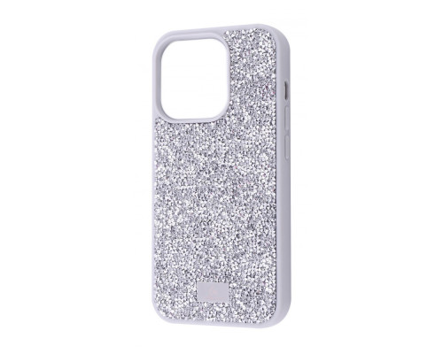 Чохол Bling World Rock Diamond (TPU) iPhone 14 Pro Max white titanium