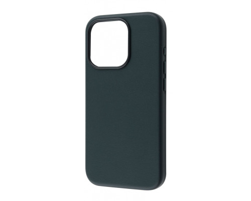 Чохол WAVE Premium Leather Edition Case with Magnetic Ring iPhone 15 Pro forest green 2001001446246