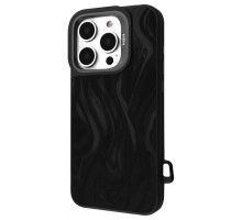 Чохол Kajsa Fluid Art with Magnetic Ring iPhone 16 Pro black 2003000275940