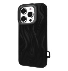 Чохол Kajsa Fluid Art with Magnetic Ring iPhone 16 Pro black 2003000275940