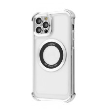 Чохол Glossy Case with Magnetic Ring iPhone 12 Pro silver