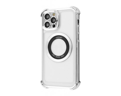 Чохол Glossy Case with Magnetic Ring iPhone 12 Pro silver