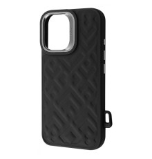 Чохол Kajsa Rhombus Collection with Magnetic Ring iPhone 16 black 2003000171235