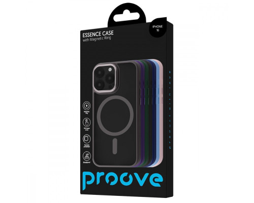 Чохол Proove Essence Case with Magnetic Ring iPhone 16e/17e black 2003000233384 6901125647535
