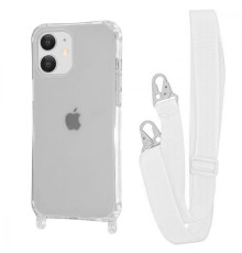 Чохол WAVE Clear Case with Strap iPhone 11 white 2001001941642