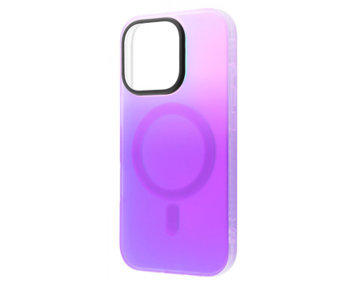 Чохол WAVE Matte Gradient Colors with Magnetic Ring iPhone 16 Pro light purple/blue