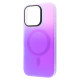 Чохол WAVE Matte Gradient Colors with Magnetic Ring iPhone 16 Pro light purple/blue