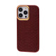 Чохол Kajsa Snake Pattern iPhone 13 Pro burgundy 2001000607235