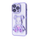 Чохол Shining Bear Case iPhone 15 Pro purple