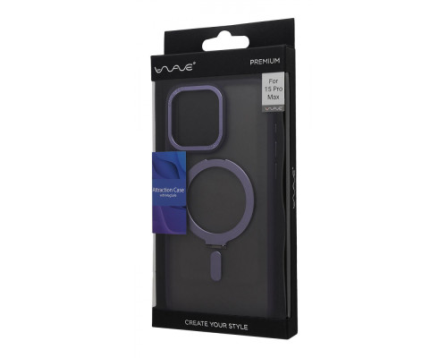 Чохол WAVE Premium Attraction Case with Magnetic Ring iPhone 15 Pro Max blue 2001001739515