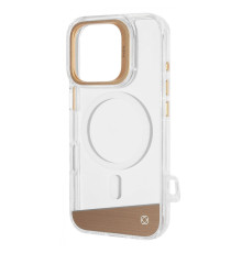 Чохол Kajsa Aluminium Shield with Magnetic Ring iPhone 16 Pro Max light gold 2003000170795