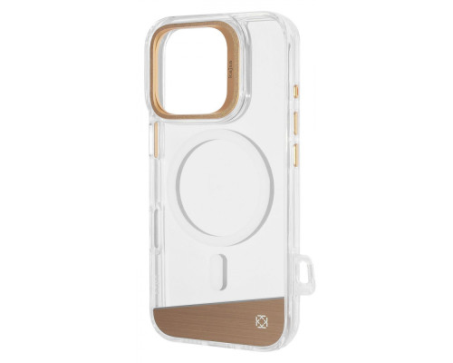 Чохол Kajsa Aluminium Shield with Magnetic Ring iPhone 16 Pro Max light gold 2003000170795
