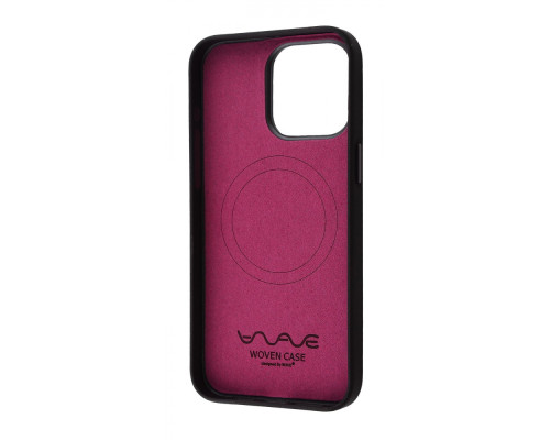Чохол WAVE Premium Woven Case with Magnetic Ring iPhone 15 Pro Max mulberry 2001001749170