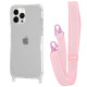 Чохол WAVE Clear Case with Strap iPhone 14 Pro Max pink sand