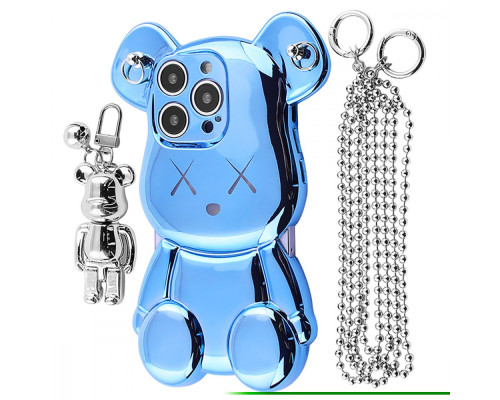 Чохол Teddy Bear Case with Strap iPhone 15 Pro sierra blue 2001001958473