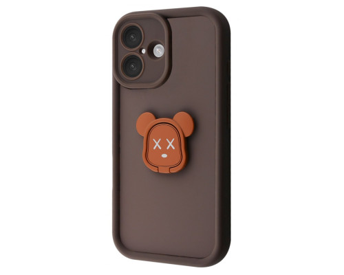 Чохол Pretty Case iPhone 16 bear/brown