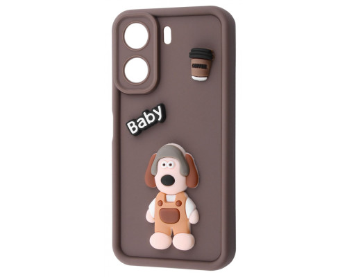 Чохол Pretty Things Case Xiaomi Redmi 13C 4G/Poco C65 brown/baby 2001001904647