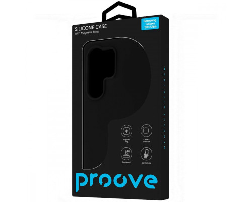 Чохол Proove Silicone Case with Magnetic Ring Samsung Galaxy S24 Ultra black 2003000273991