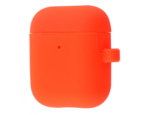 Чохол Silicone Case Slim with Carbine for AirPods 2 spicy orange