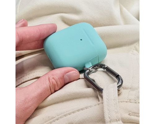Чохол Silicone Case Slim with Carbine for AirPods 2 cosmos blue
