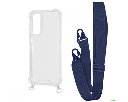 Чохол WAVE Clear Case with Strap Samsung Galaxy S23 FE midnight blue 2001001905491