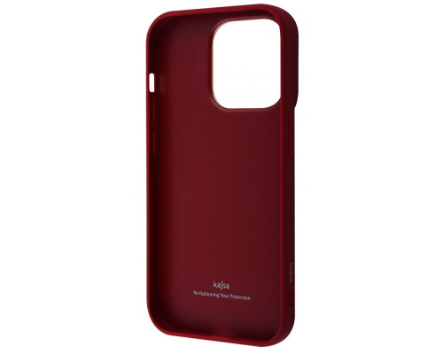 Чохол Kajsa Snake Pattern iPhone 14 Pro burgundy 2001000607327