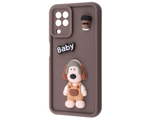 Чохол Pretty Things Case Samsung Galaxy A22/M22/M32 (A225F/M225F/M325F) brown/baby