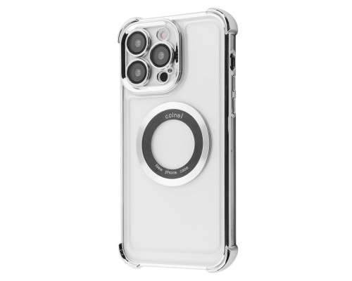 Чохол Glossy Case with Magnetic Ring iPhone 14 Pro Max silver