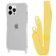 Чохол WAVE Clear Case with Strap iPhone 15 Pro yellow
