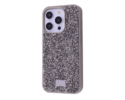 Чохол Bling World Rock Diamond (TPU) iPhone 15 Pro Max gray titanium 2001001851347