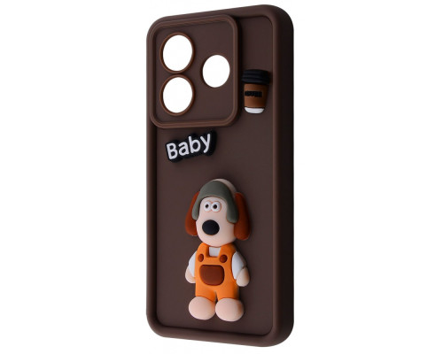 Чохол Pretty Things Case Xiaomi Redmi Note 14 5G brown/baby