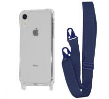 Чохол WAVE Clear Case with Strap iPhone Xr midnight blue 2001001941499