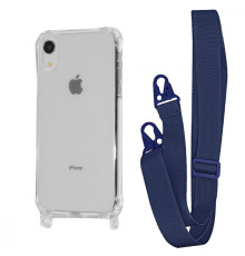 Чохол WAVE Clear Case with Strap iPhone Xr midnight blue 2001001941499