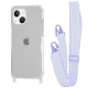 Чохол WAVE Clear Case with Strap iPhone 13 light purple